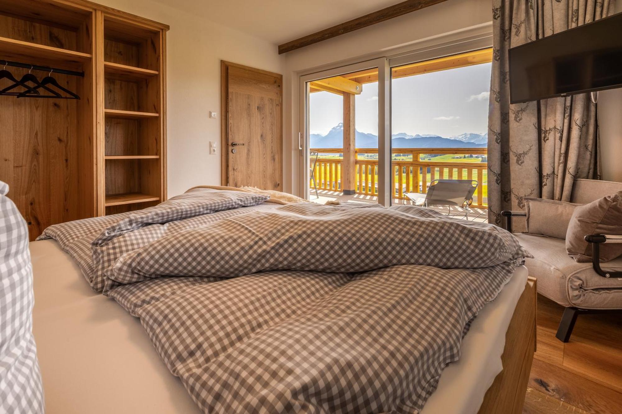 Appartement Koenigsblick Poppler à Hopferau Extérieur photo