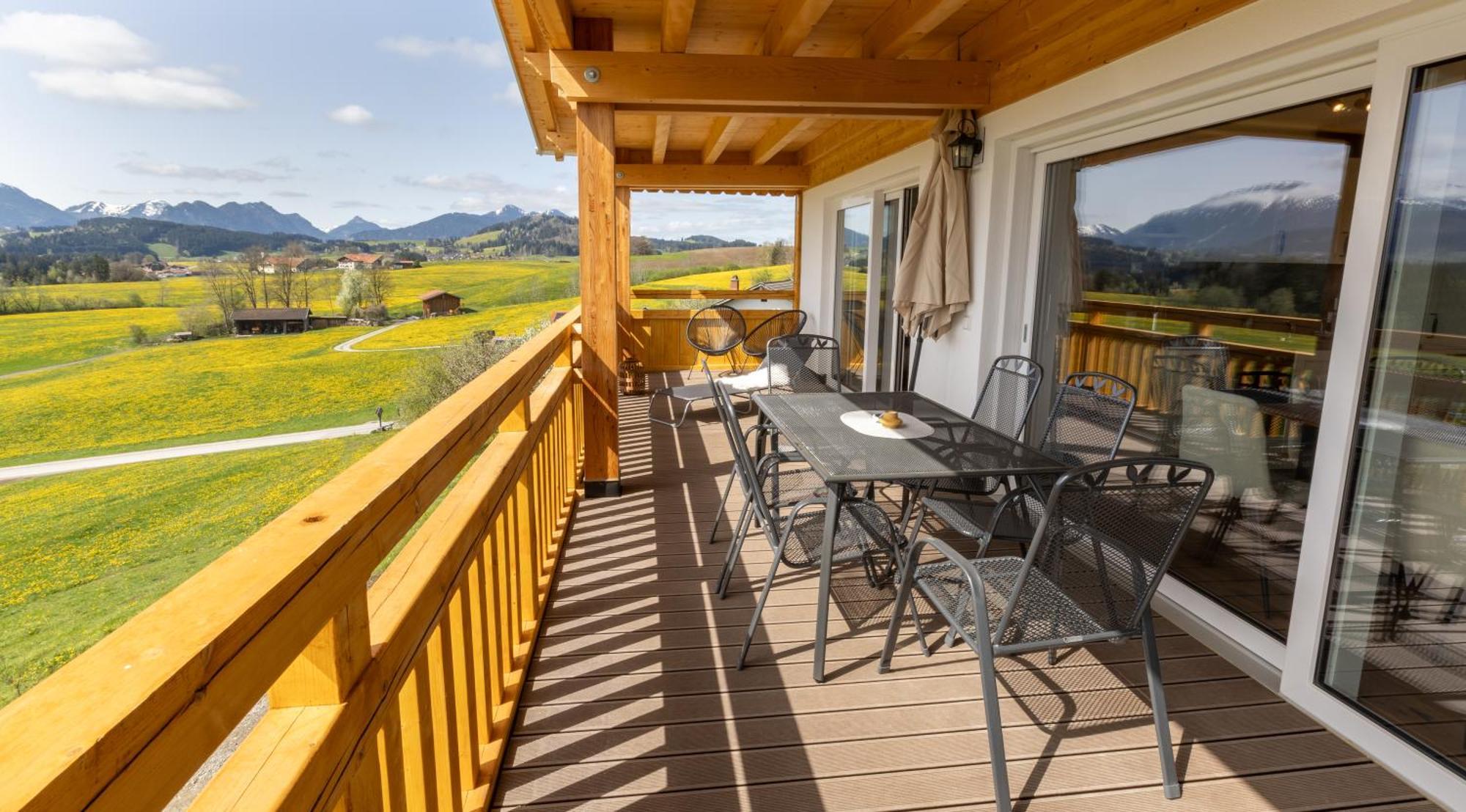 Appartement Koenigsblick Poppler à Hopferau Extérieur photo